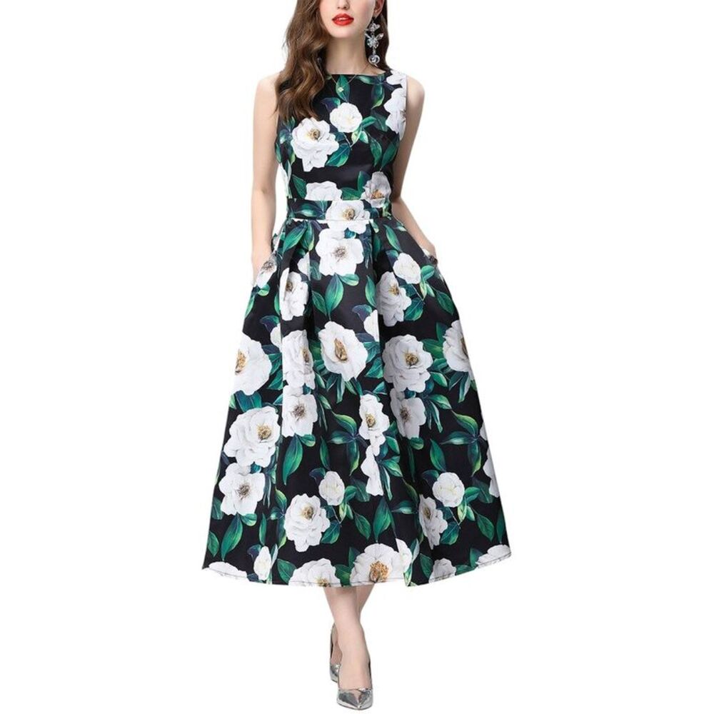 Charlotte Green Womens Elaine Midi Dress
